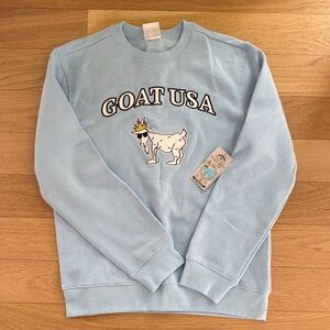 GOAT USA BRAND NEW Light Blue Men's Sweatshirt Sz Sm